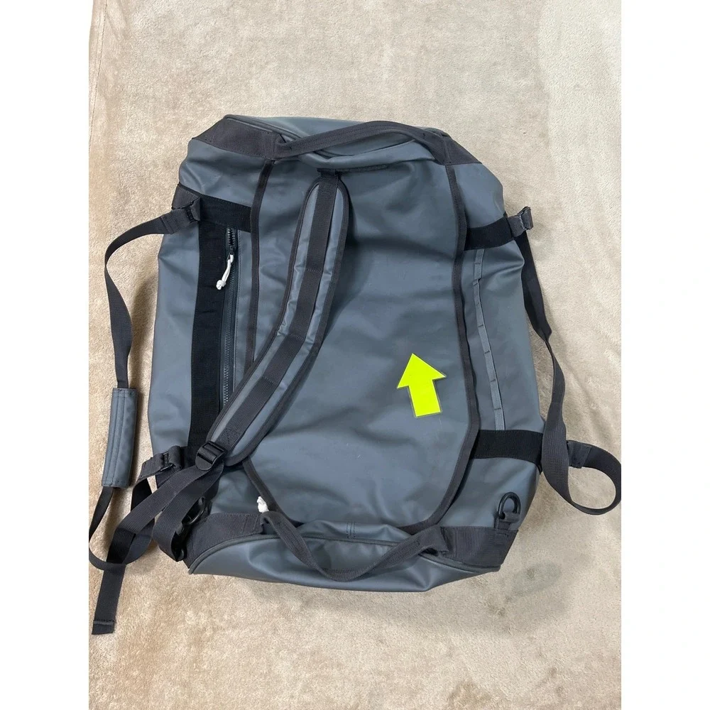 Helly Hansen 70L Duffel Bag 2 Gray Black Convertible Backpack Travel Gear 68004